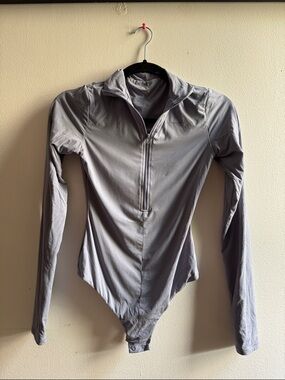 SKIMS Long Sleeve Zip Bodysuit